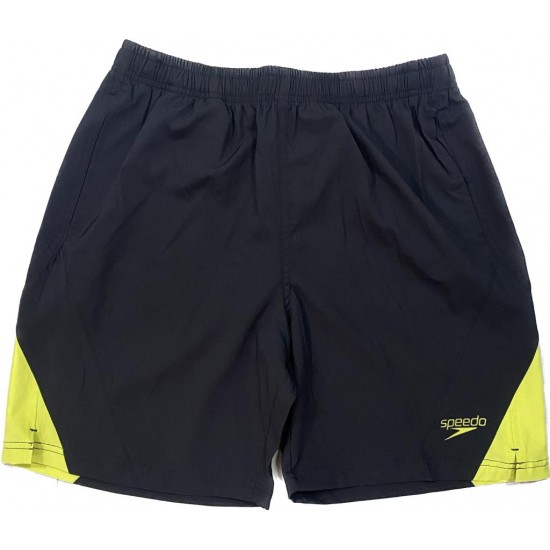 BERMUDA SPEEDO DIVIDED - PRETO/AMARELO